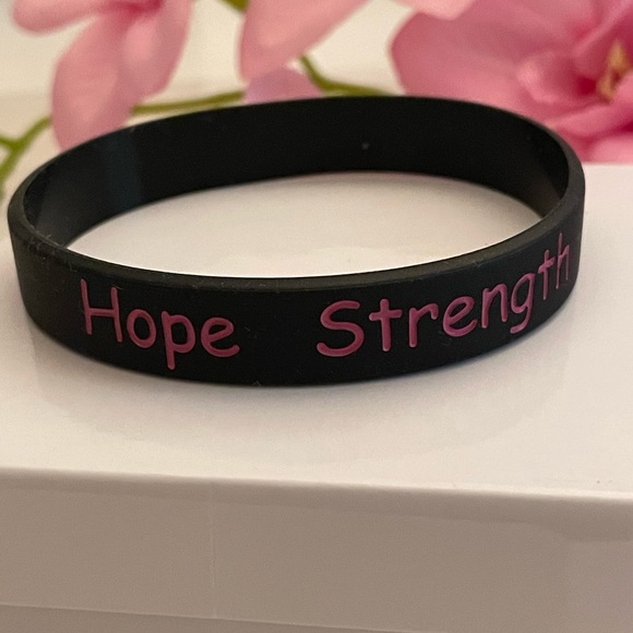🌸 4pc Breast Cancer Awareness Stretchable Silicone Bracelets - Picture 8 of 12